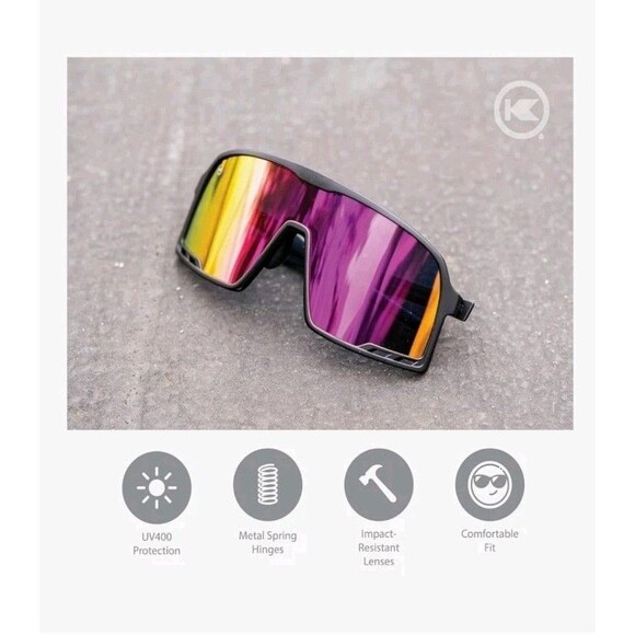 Knockaround Campeones RAINBOW ON BLACK - Picture 2 of 16